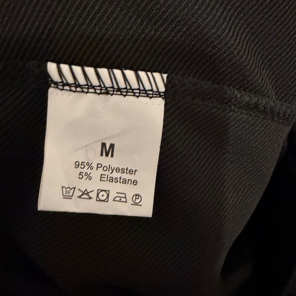 Men's Black Zip-Up Track Jacket and Pants Set - Picture 11 of 12